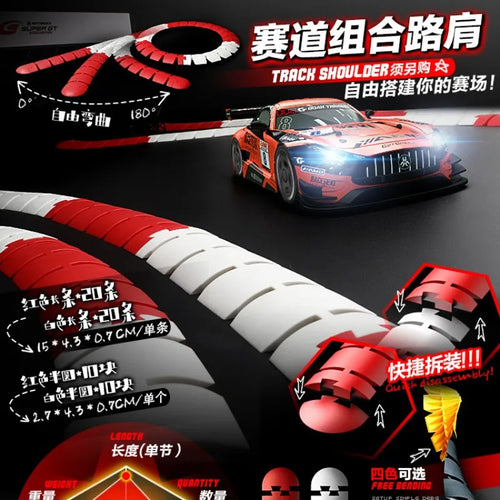 Kit accessoires circuit RC drift - plots et rails
