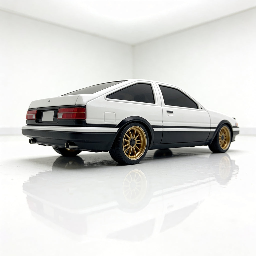 Toyota AE86 RC drift 1/18 vue arrière
