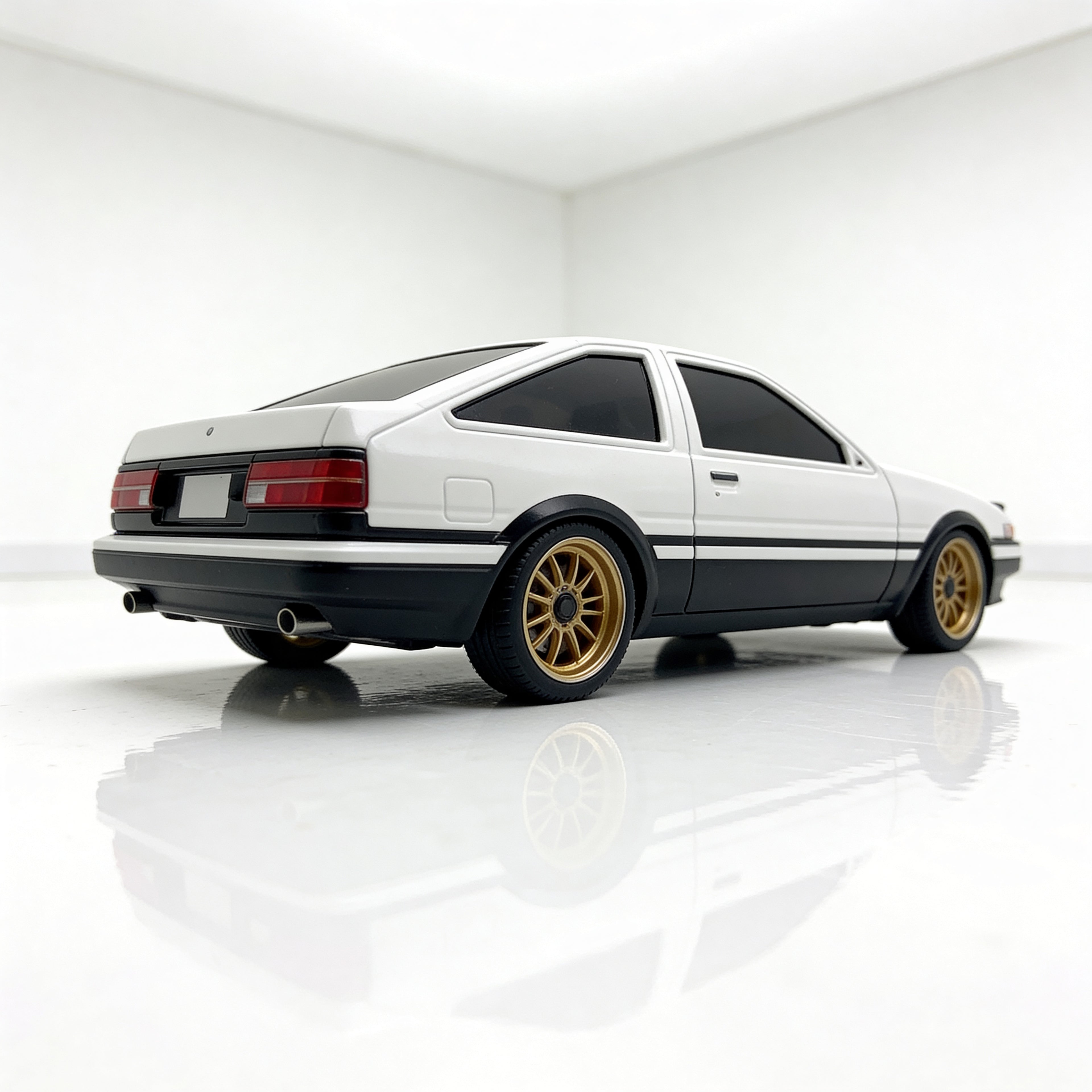 Toyota AE86 RC drift 1/18 vue arrière