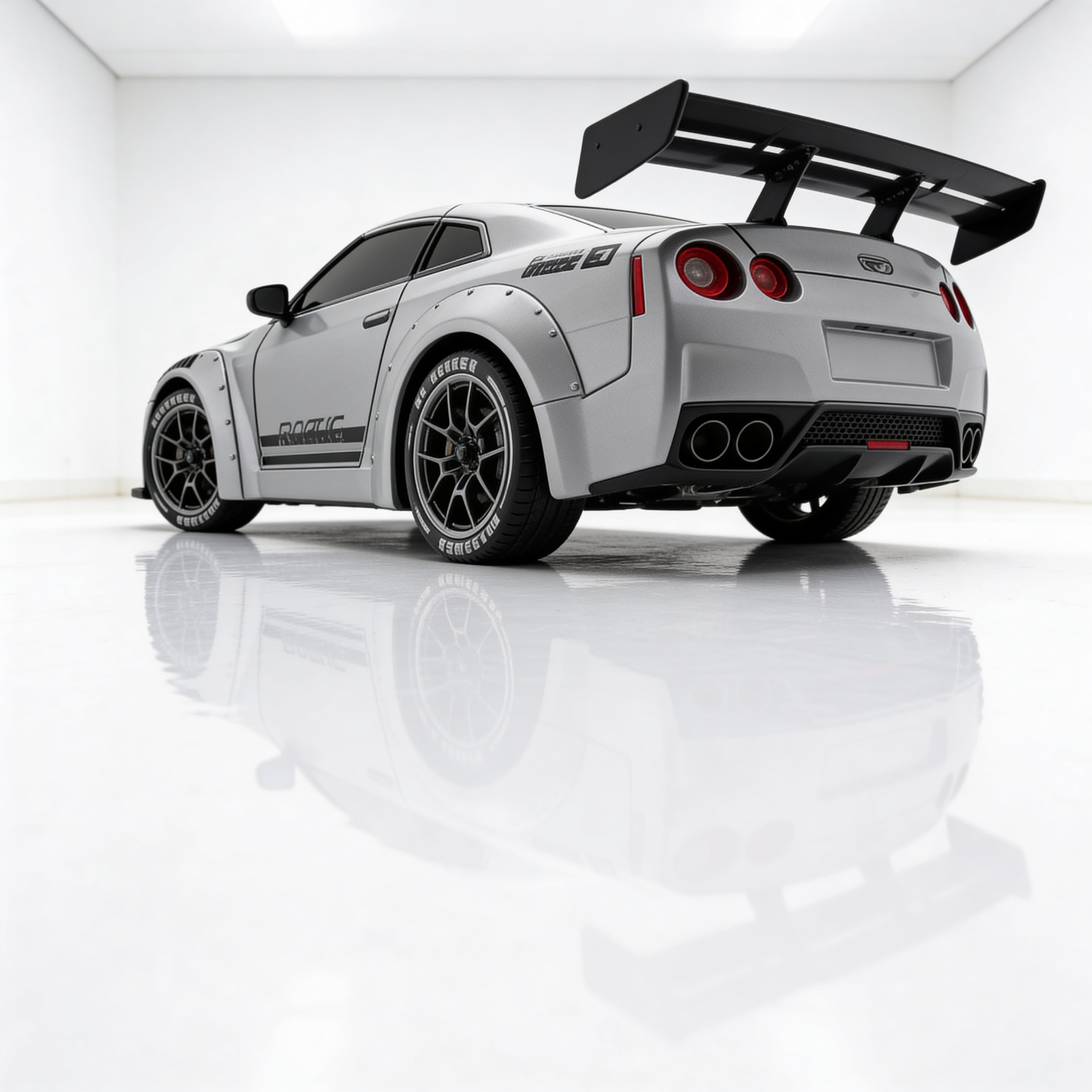 Voiture RC drift GT-R 1/24 vue de profil