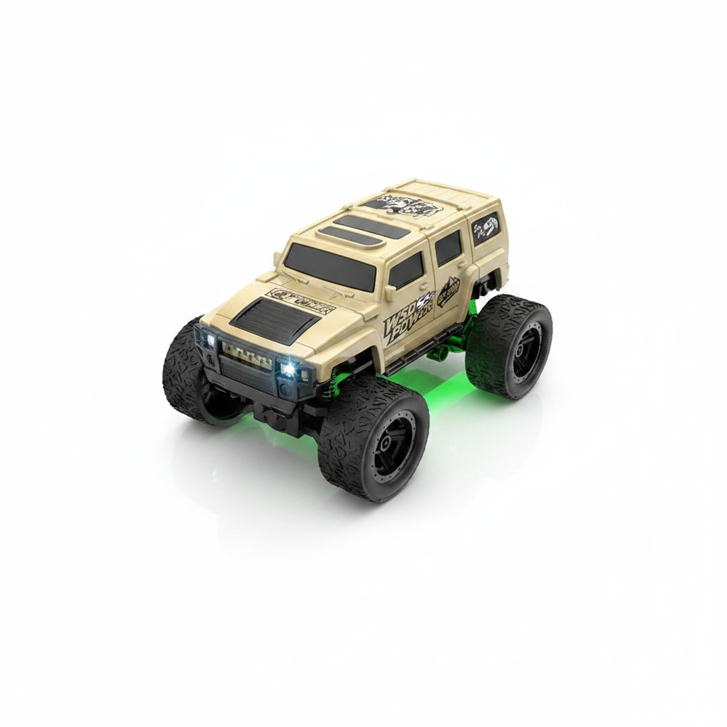 Mini 4x4 RC tout-terrain 1/64 vue de face