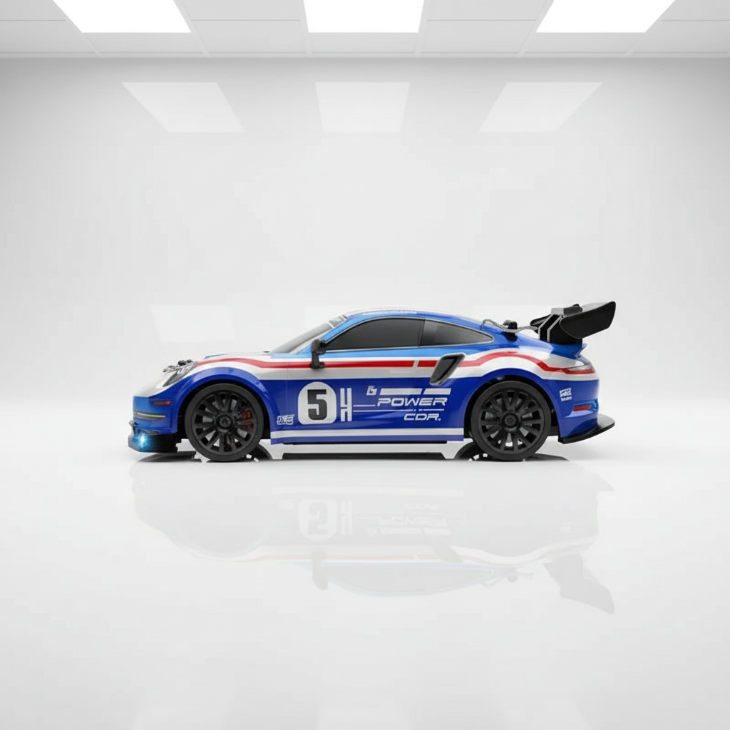 Voiture RC drift 1/24 multijoueur vue arrière