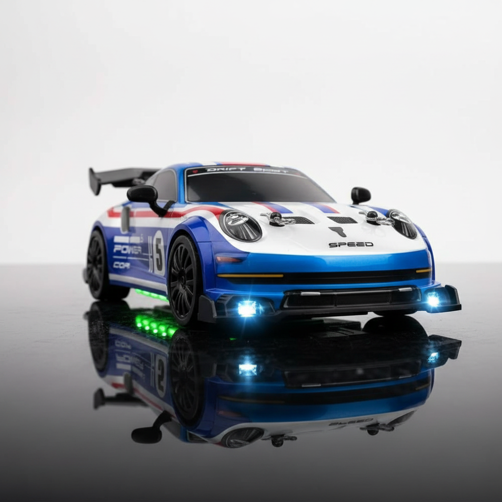 RC drift racing 1/24 en plein dérapage