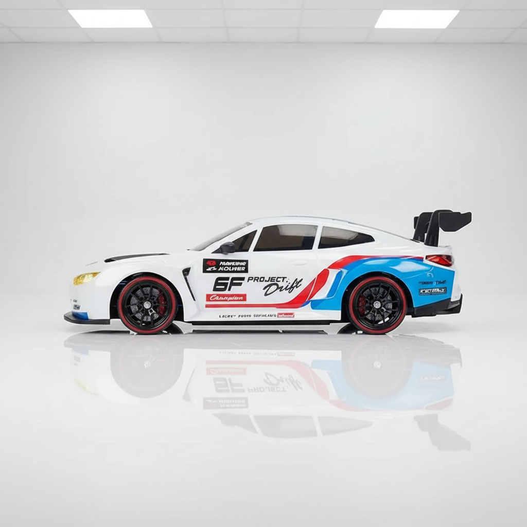 RC drift 4WD 1/24 vue arrière LED