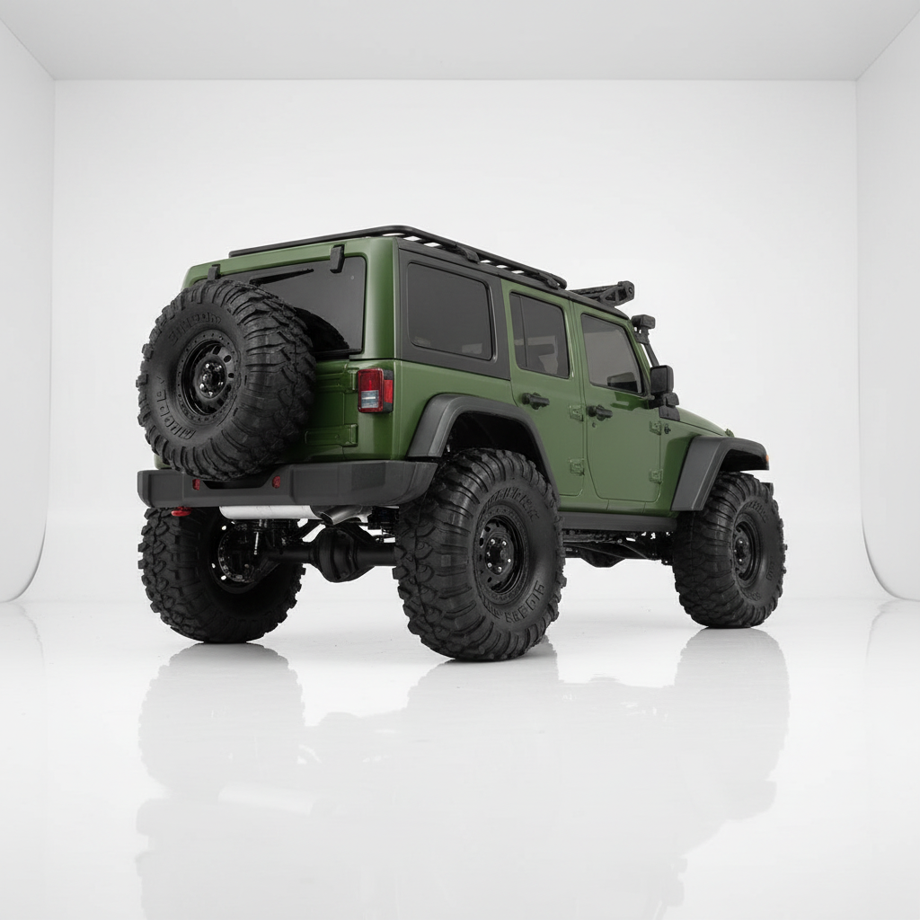 Crawler scale Jeep Wrangler 1/16 vue de profil