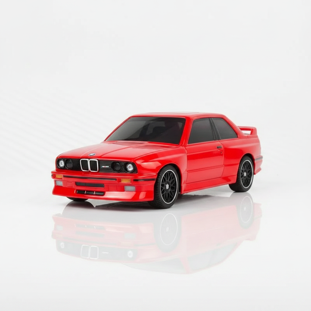 Mini voiture RC HPI Nano TTR BMW E30 1/64 vue 3/4 avant