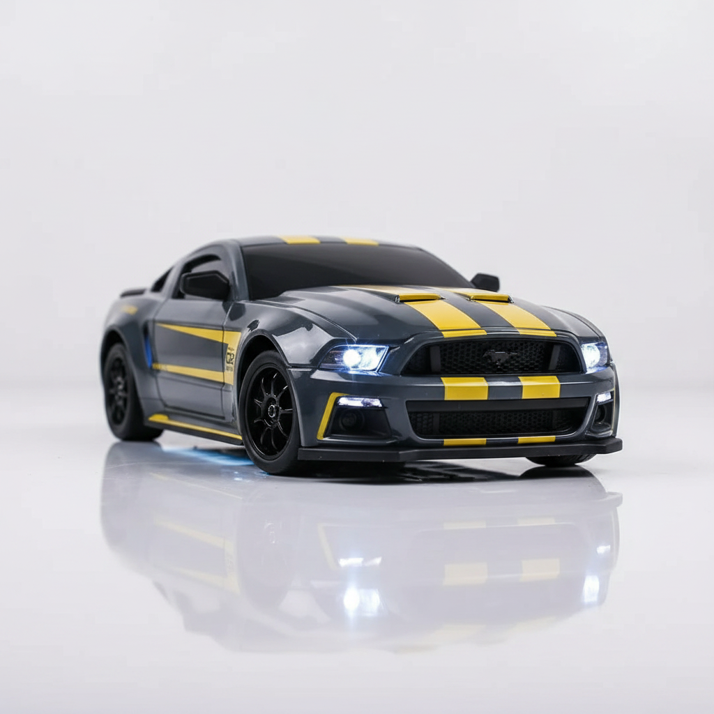 Voiture RC drift Ford Mustang Classic 1/24 vue 3/4 avant