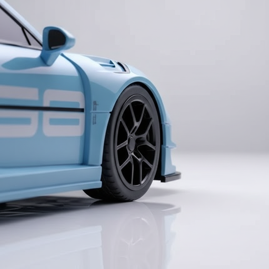 Porsche 911 RSR RC drift vue de dessus
