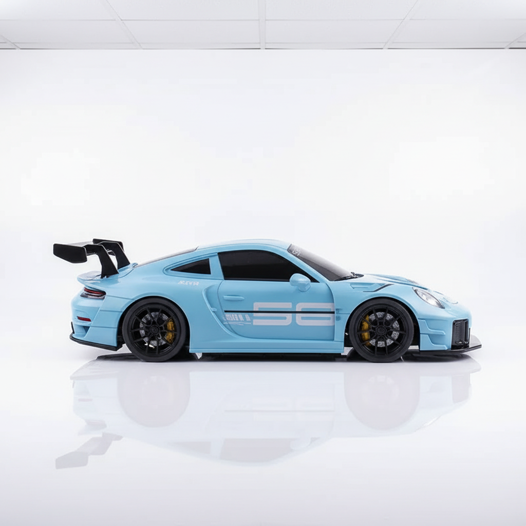 Porsche 911 RSR RC 4WD vue arrière aéileron