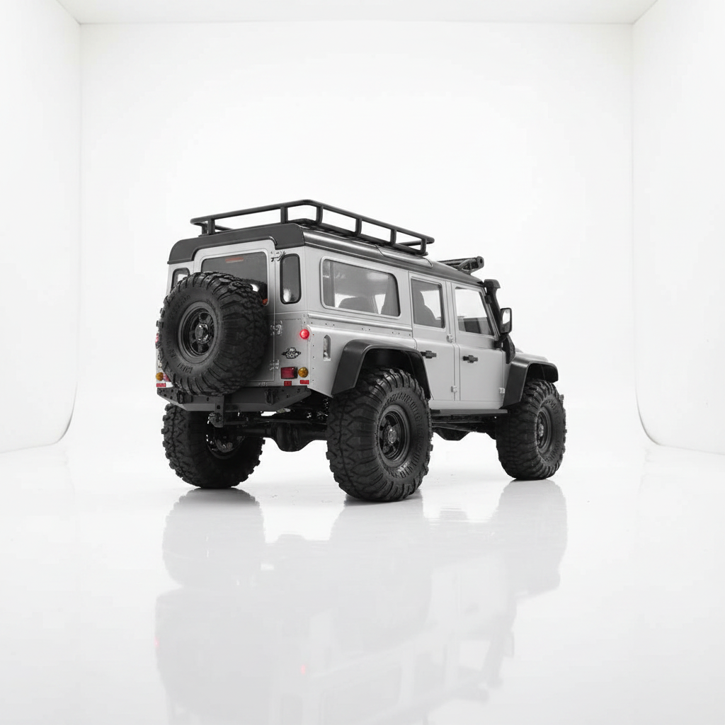 Crawler scale Land Rover Defender 1/16 vue de profil