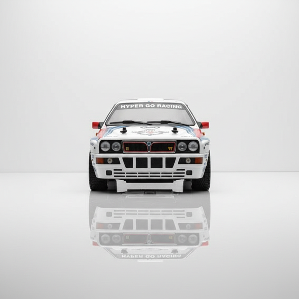 Voiture RC drift Lancia Delta MJX 14302 V2 vue de face