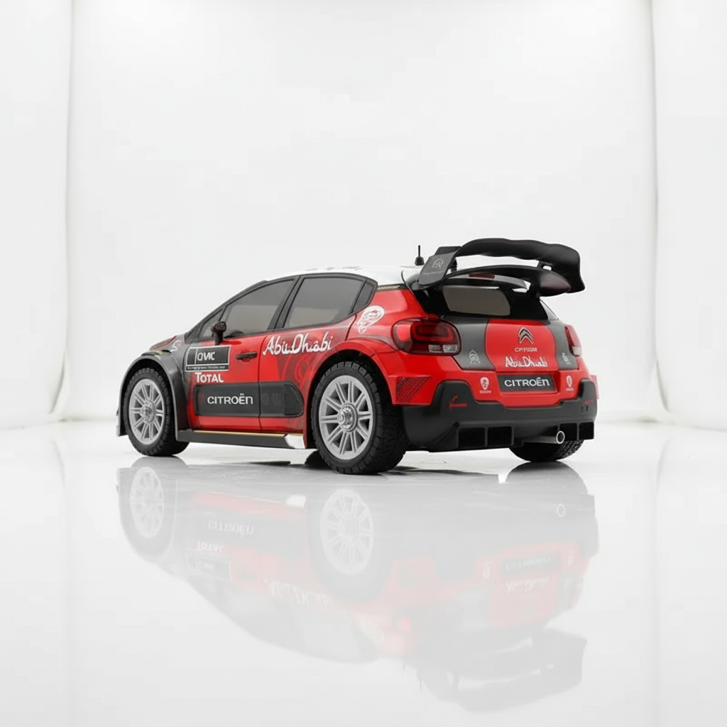 Voiture RC drift 1/14 carrosserie C3 WRC vue de profil