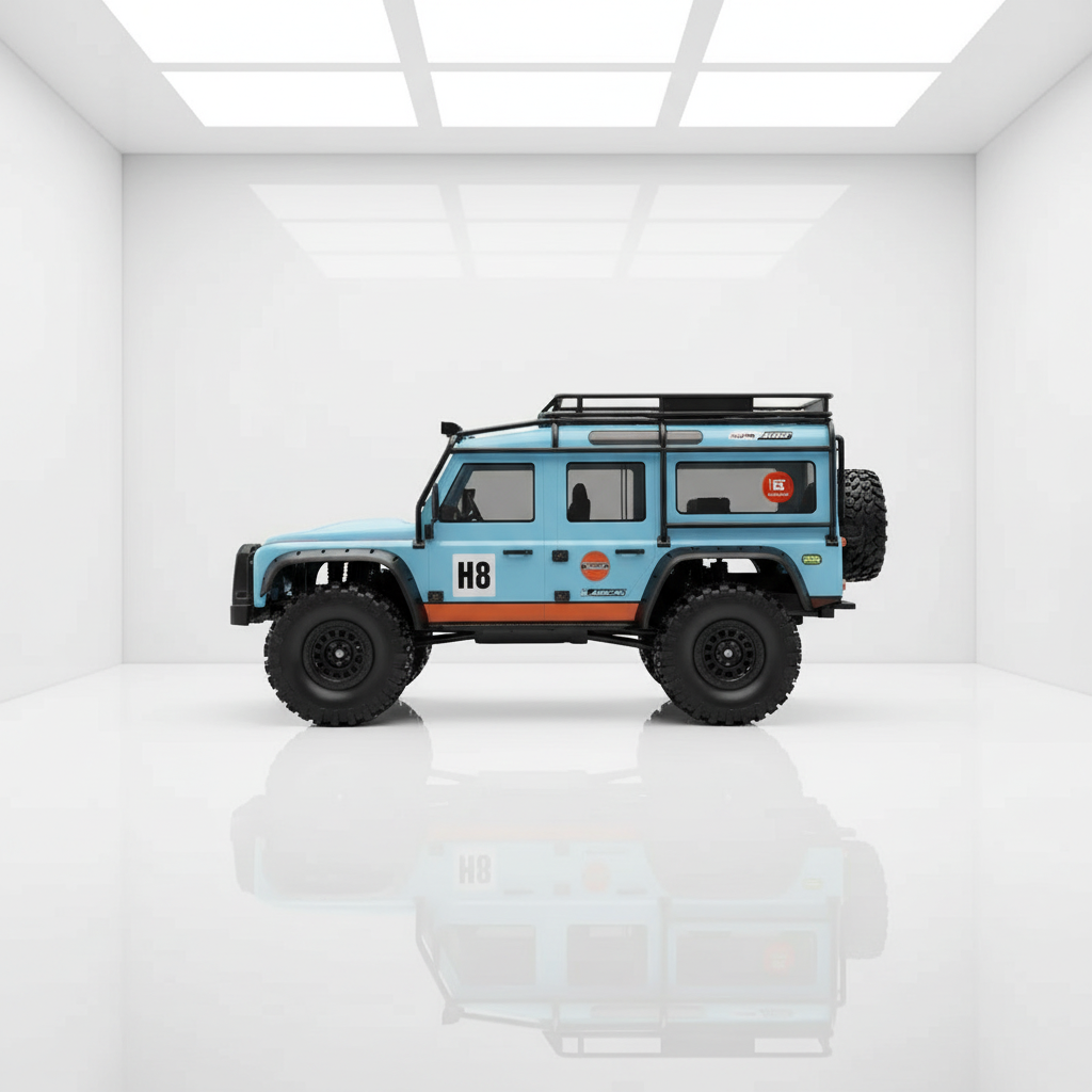 MJX H8H V2 crawler 4WD vue arrière