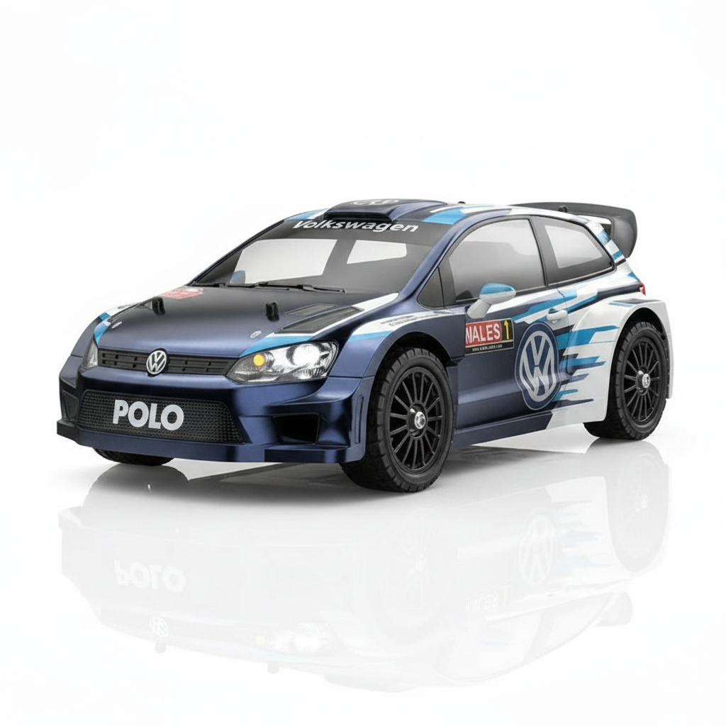 Voiture RC drift MJX Hyper Go 14304 Polo WRC vue 3/4 avant